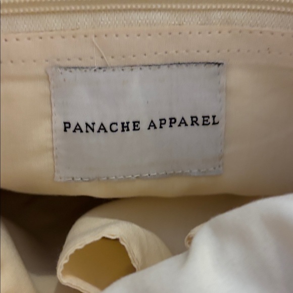 Geometric Patterned Tan and Cream Backpack - Picture 6 of 6